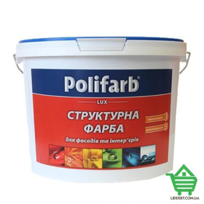 Купить Краска структурная Polifarb DekoPlast, 8 кг Отделочные материалы