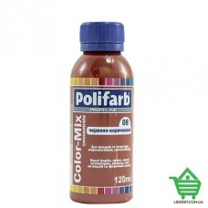 Купить Колорант Pоlifarb Color Mix 08, красно-коричневый, 0.12 л Отделочные материалы