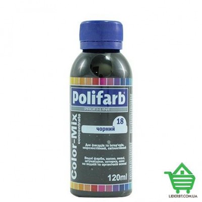 Купить Колорант Pоlifarb Color Mix 18, черный, 0.12 л Отделочные материалы