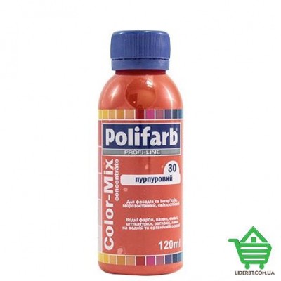 Купить Колорант Pоlifarb Color Mix 30, пурпурный, 0.12 л Отделочные материалы