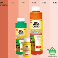 Краситель для красок Dufa Vollton D230 №136, коралл, акриловый, 0.75 л