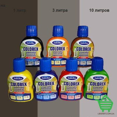 Купить Пигмент универсальный Sniezka Colorex №90, черный, концентрат, 0.1 л Отделочные материалы
