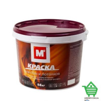 Краска для стен и потолков М2, белая, 4.2 кг