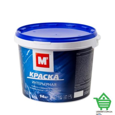 Купить Краска интерьерная М2, белая, 1.4 кг Отделочные материалы