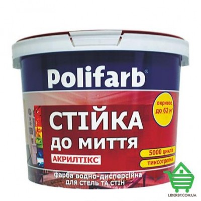 Купить Краска интерьерная Polifarb Акрилтикс, 20 кг Отделочные материалы