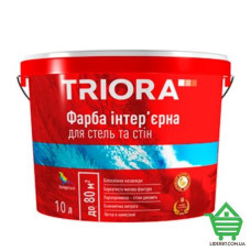 Купить Краска интерьерная Triora для стен и потолков, белая, матовая, 10 л Отделочные материалы