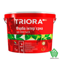 Краска интерьерная Triora моющаяся, белая, матовая, 1 л
