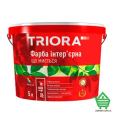 Купить Краска интерьерная Triora моющаяся, белая, матовая, 5 л Отделочные материалы