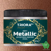 Эмаль акриловая декоративная Triora с эффектом Metallic, бронза, 0.1 кг