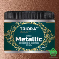 Эмаль акриловая декоративная Triora с эффектом Metallic, бронза, 0.4 кг
