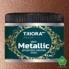 Купить Эмаль акриловая декоративная Triora с эффектом Metallic, бронза, 0.4 кг Отделочные материалы