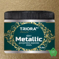 Эмаль акриловая декоративная Triora с эффектом Metallic, красное золото, 0.4 кг