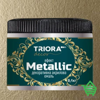 Эмаль акриловая декоративная Triora с эффектом Metallic, светлое золото, 0.1 кг Купить Эмаль акриловая декоративная Triora с эффектом Metallic, светлое золото, 0.1 кг Отделочные материалы