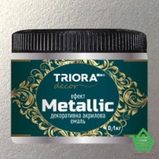 Купить Эмаль акриловая декоративная Triora с эффектом Metallic, жемчужина, 0.1 кг Отделочные материалы