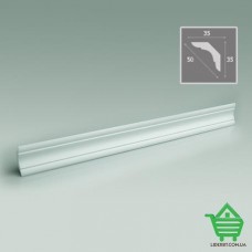 Купить Экструзионный потолочный плинтус Формат 05002А, 2 м, белый Отделочные материалы