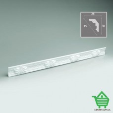 Купить Инжекционный потолочный плинтус Формат 204524, узкий, 2 м, белый Отделочные материалы