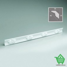 Купить Инжекционный потолочный плинтус Формат 4057, узкий, 1.3 м, белый Отделочные материалы