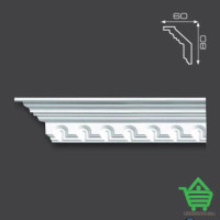 Инжекционный потолочный плинтус Konigdeco 10509KD, 2 м, белый