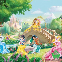 Фотообои Komar 8-478 Princess Palace Pets, 368х254 см