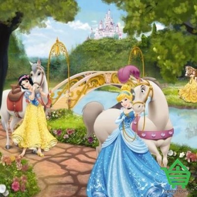 Купить Фотообои Komar Disney 1-454 Princess Royal Gala, 184х127 см Отделочные материалы