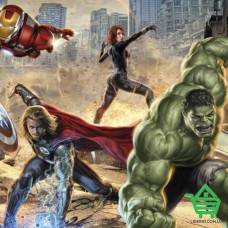 Купить Фотообои Komar на бумажной основе Avengers Street Rage 8-432, 368х254 см Отделочные материалы