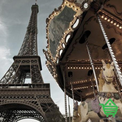 Купить Фотообои Komar на бумажной основе Carrousel de Paris 1-602, 184х127 см Отделочные материалы