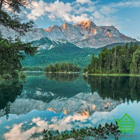 Фотообои Komar на бумажной основе Mirror Lake 4-537, 184х254 см