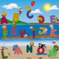 Фотообои Wizard & Genius 4 00383 Animal Alphabet, 183х254 см
