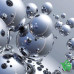 Купить Фотообои Wizard & Genius 4 00413 Silver Orbs, 183х254 см Отделочные материалы