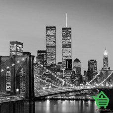 Фотообои Wizard & Genius 8 00138 Manhattan Skyline At Night, 366х254 см
