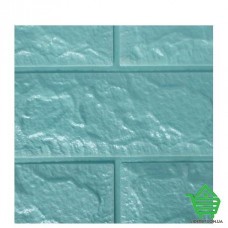 Декоративная самоклеющаяся 3D панель Sticker Wall, кирпич, 02 голубой