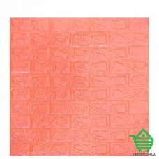 Купить Декоративная самоклеющаяся 3D панель Sticker Wall, кирпич, оранжевый Отделочные материалы