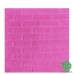 Купить Декоративная самоклеющаяся 3D панель Sticker Wall, кирпич, темно-розовый Отделочные материалы