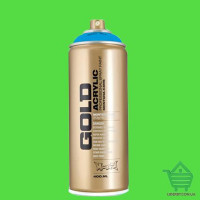 Краска для граффити Montana Gold Флуоресцентная, F6000 Кислотно-зеленый, 400 мл