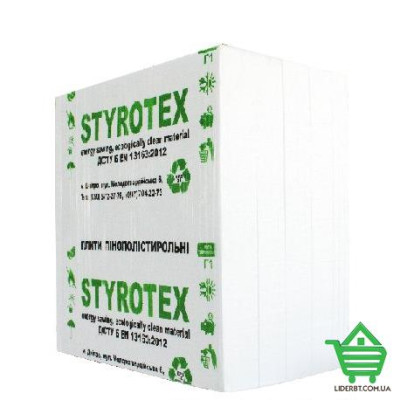 Купить Пенопласт Styrotex EPS ПСБ-С-15, 20x1000x1000, 30 листов/уп Стройматериалы