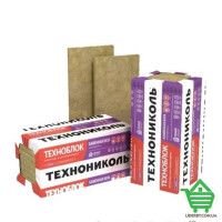 Базальтовый утеплитель Технониколь Техноблок стандарт, 100 мм, плотность 45 кг/м3, 4.32 кв.м