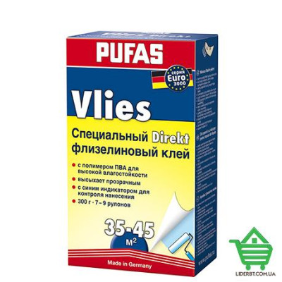 Клей для флизелиновых обоев Pufas Euro 3000 Vlies, с индикатором, 300 гр Купить Клей для флизелиновых обоев Pufas Euro 3000 Vlies, с индикатором, 300 гр Стройматериалы