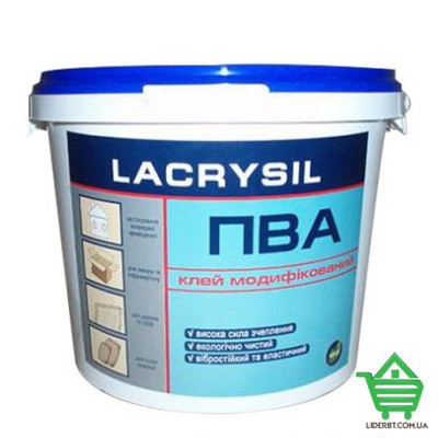 Клей ПВА модифицированный Lacrysil, 4.5 кг Купить Клей ПВА модифицированный Lacrysil, 4.5 кг Стройматериалы