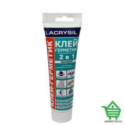 Купить Клей-герметик 2 в 1 Lacrysil, прозрачный, 150 гр Стройматериалы