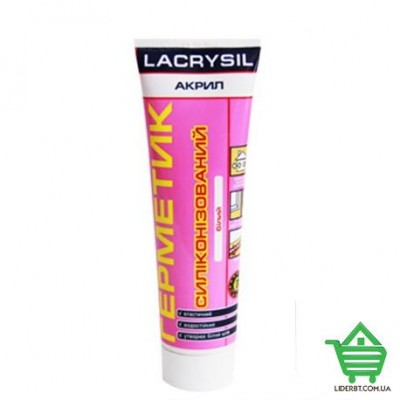 Купить Герметик Lacrysil силиконизированный акриловый, 200 гр, белый Стройматериалы