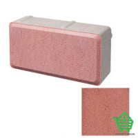 Плитка тротуарная Brukland Кирпичик, терракотовый, 200х100х60 мм, м2