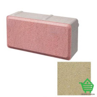 Плитка тротуарная Brukland Кирпичик, желтый, 200х100х45 мм, м2