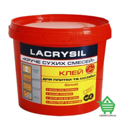 Купить Клей для плитки Lacrysil Круче сухих смесей, готовый, эластичный, 3 кг Стройматериалы