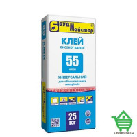 Клеющая смесь Будмастер КЛЕЙ №55 (КН №55), универсальный для облицовочных материалов, 25 кг