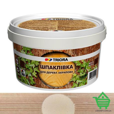 Шпатлевка для дерева Triora, универсальная, акриловая, цвет 446 ясень, 0.8 кг Купить Шпатлевка для дерева Triora, универсальная, акриловая, цвет 446 ясень, 0.8 кг Стройматериалы