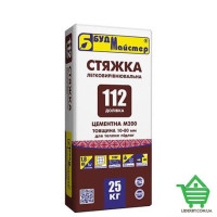 Стяжка для теплых полов Будмастер ДОЛІВКА-112, цементная, легковыравнивающаяся, 25 кг