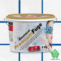 Эластичная затирка от 2 мм до 7 мм Baumit Premium Fuge blue, голубой, 2 кг