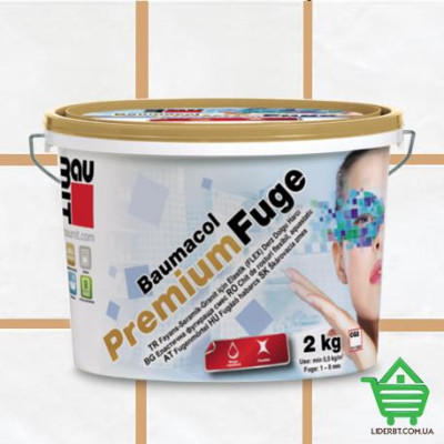 Купить Эластичная затирка от 2 мм до 7 мм Baumit Premium Fuge camel, капучино, 2 кг Стройматериалы