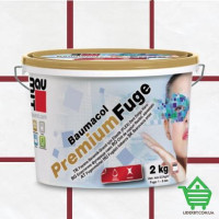 Эластичная затирка от 2 мм до 7 мм Baumit Premium Fuge rubin, рубиновый, 2 кг