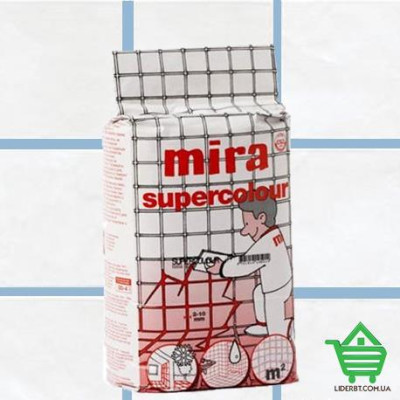Купить Раствор для заполнения швов от 2 до 10 мм Mira Supercolour 180, голубой, 5 кг Стройматериалы
